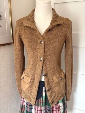 LRL Ralph Lauren Canvas Rib Knit Cardigan Sweater